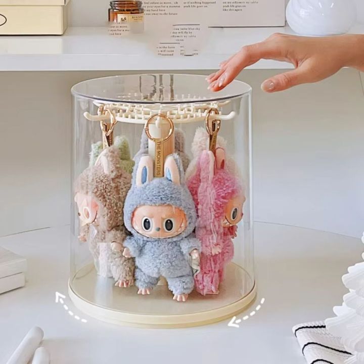 Dust Proof Doll Toy Transparent Labubu Pendant Display Box Hand-made ...