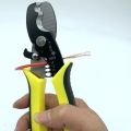 Multi function Cable Cutter Carbon Steel Wire Stripper, Yellow & Black Cable Cutter Stripper Heavy Duty. 