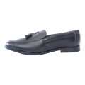 White Horse Black Loafer Shoes For Men. 