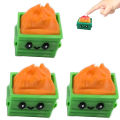 3pcs Dumpster Fire Clickie Fidget Emotional Support Office Desk Decor Keyboard Fidget Clicker Fidget Keychain Fidget Toy CF8. 