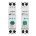 ARELENE 2X 63A Tuya WiFi MCB Circuit Breaker Over Current Under Voltage Protection Power Metering Wireless Remote Control. 