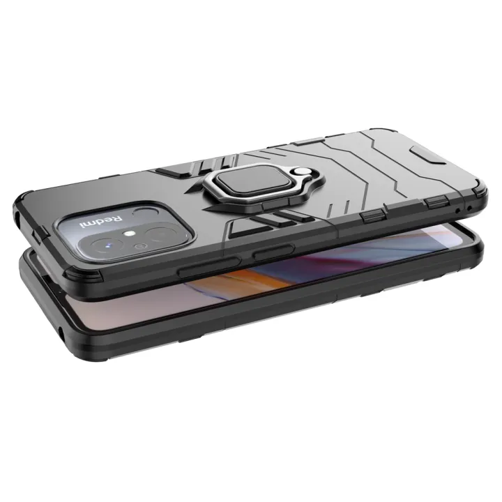 Lenuo%20Phone%20Case%20for%20Xiaomi%20Redmi%2012C%20/%2011A%20Silicone%20PC%20Metal%20Ring%20Holder%20Cover%20-%20Image%202
