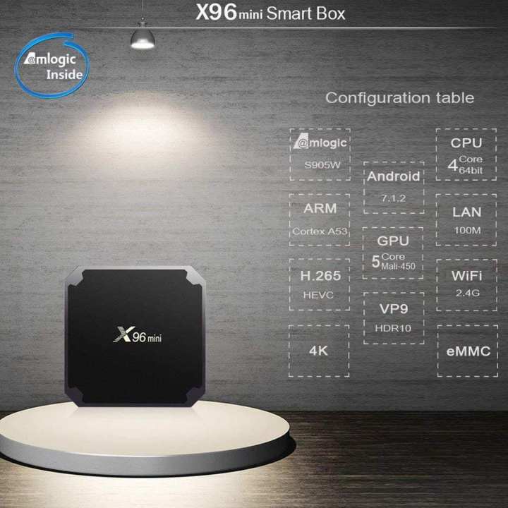2Gb%20Ram%2016Gb%20Rom%20X96%20Mini%20Android%207.1%204K%20Tv%20Box%20Amlogic%20S905W%20Support%202.4G%20Wifi%20Lan%20H.265%20-%20Image%203