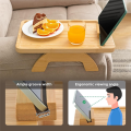 1 PCS Sofa Clip on Side Table for Wide Couches with 360° Rotating Phone Holder for Eating/Drinks. 