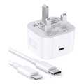 20W USB-C Power Adapter (3 Pin) For Iphone 13/ 14/15 Pro Max. 
