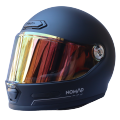 Nomad Camino Matt Black Full Face Motorcycle Helmet. 