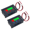 Car Battery Charge Level Indicator 12V 24V 36V 48V 60V 72V Lithium Battery Capacity Meter Tester Display LED Tester Voltmeter. 