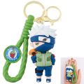 Naruto Manga Anime Kakashi 3D Keychain With Straps and Lock Keyring. 