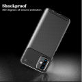 Lenuo for Samsung Galaxy M31s Case Silicone Matte Carbon Fiber Back Cover. 
