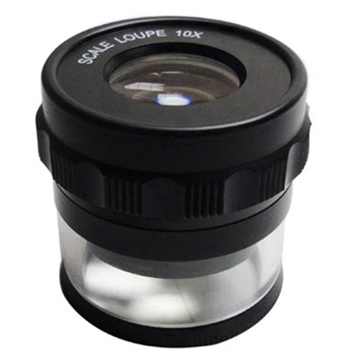 fasdaga 2 PCS 10X Stand Measuring Magnifier Scale Loupe Magnifying ...