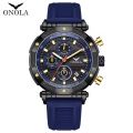 ONOLA brand new fashionable business luxury sports waterproof quartz men's watch. 
