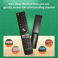 NEW New Remote GCBLTV02ADBBT for CHIQ Smart TV U55H7A U58H7A U43H7A Controller with Aiwa LED Remote Control Without Voice. 