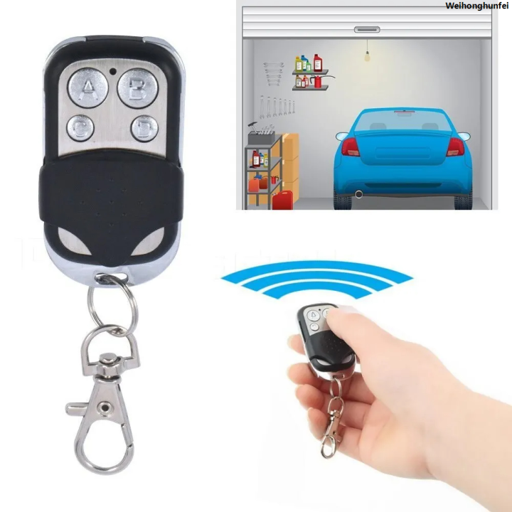 WeihonghunfeiFifty%20percent%20discount%20Metal%20Push%20Button%20Remote%20Control%20Transmitter%20ABCD%20/%20Lock%20Unlock%204Button%20433MHz%20Universal%204%20Buttons%20Garage%20Door%20Opener%20Remote%20-%20Image%205
