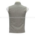 Light Grey Printed Wasitcoat For Men. 