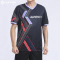 Alp black quick-drying badminton top t-shirt football tennis beach volleyball shirt professional sportswear quick-drying clothing for men and women anti-friction yt-2016. 