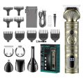 VGR Grooming Kit Hair Trimmer 6 In 1 Hair Clipper Nose Trimmer Shaver Body Trimmer Professional Rechargeable Metal Vintage V-106. 