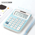 DISICHEN Luxury Calculator Trumpet Mini Small calculator Girl Cute Pink Student Comtable Portable Student White Calculator Office Supplies Solar. 