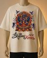 Bhairav & Kumari Traditional Printed T-Shirt – Cream, Maroon, White, black, brown, blue. 