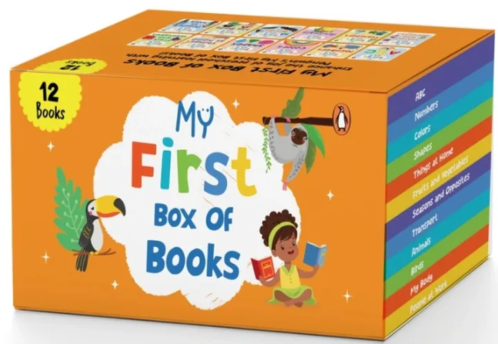 Penguin : A Box Set of 12 Illustrated Board Books Plus One Nepali Varnamala Extra Age : 0-3 ( My First Box of Board Book / My First Library of Learning Library )
