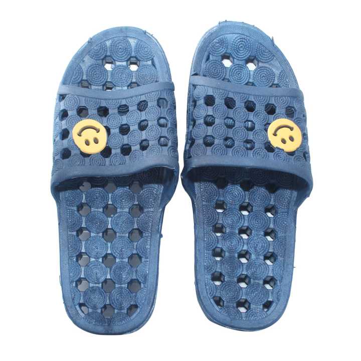 Blue Bathroom Rubber Silpers For Men