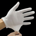 1 Pairs New Full Finger Men Women Etiquette White Cotton Gloves Waiters/Drivers/Jewelry/Workers Mittens Sweat Absorption Gloves Fugar. 