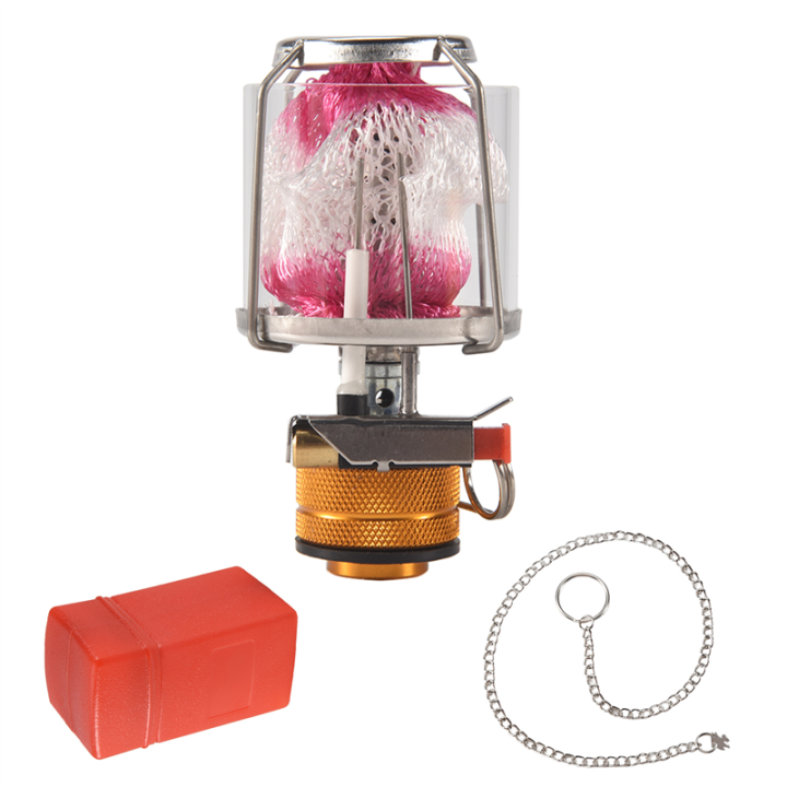 (GGBR) Outdoor Camping Gas Lantern Portable Mini Gas Light Tent Lamp Torch Hanging Lamp for Camping Hiking