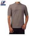 KILOMETER Solid Grey Causual  Cotton Half Sleeve T-Shirt For Men - 17F8010. 