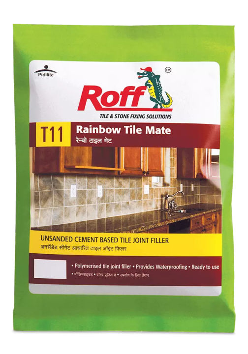 Roff Rainbow Tile Mate Grout Powder Tile Joint Filler White 1kg