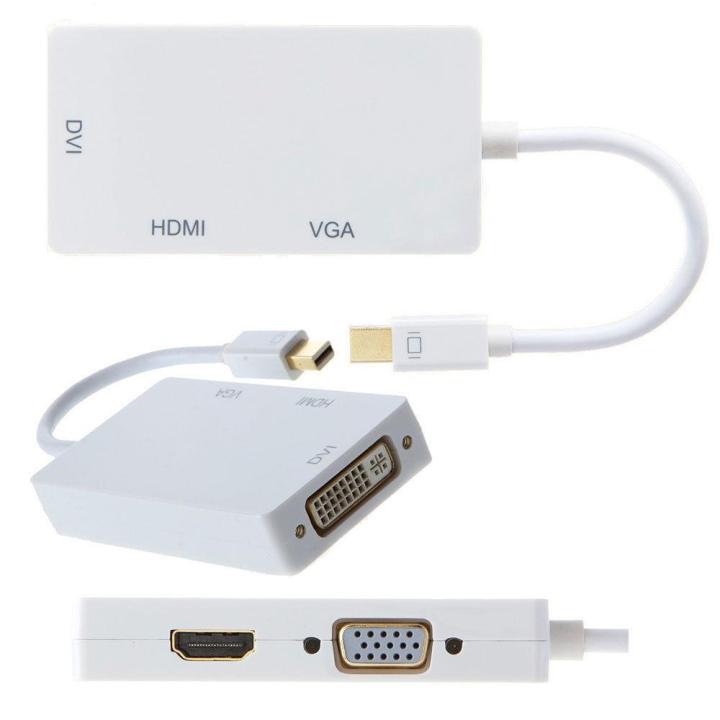 3%20In%201%20Thunderbolt%20Mini%20Display%20Port%20MINI%20DP%20Male%20To%20HDMI%20DVI%20VGA%20Female%20Adapter%20Converter%20Cable%20For%20Apple%20MacBook%20Air%20Pro%20MDP%20-%20Image%204
