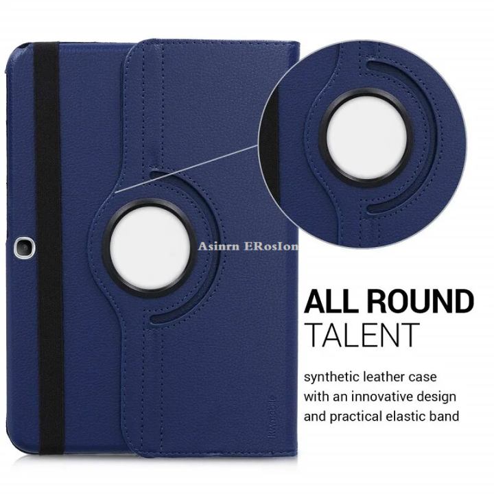 Asinrn ERosIon Case for Samsung Galaxy Tab 3 10.1 Inch P5200 P5220 P5210 GT-P522025 00 Tab3 10.1 Cover Folio Pu Leather Stand Smart Tablet Capa Case