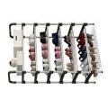 Open Shoe Rack 6 Layers Stainless Steel Foldable Size 60 cm x 30 cm x 110 cm. 