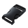 20 Pcs 1 inch 2.5CM Width Plastic Safety Quick Release Buckles Black. 