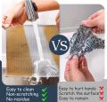 Multipurpose Wire Dishwashing Rags for Wet and Dry Stainless Steel Scrubber Non-Scratch Wire Dishcloth for Washing Dishes Sinks Counters Easy Rinsing Machine Washable. 