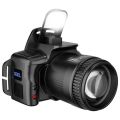 Portable Telescopic Zoom Super Bright Headlight Waterproof Black Strong Light Led Headlamp Hands-Free Digital Display LED Sensor Headlamp Camping. 