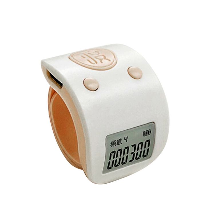 fasdaga%202x%20Mini%20Digital%20LCD%20Electronic%20Finger%20Ring%20Hand%20Tally%20Counter%206%20Digit%20Rechargeable%20Counters%20Clicker-White%20&%20Black%20-%20Image%205