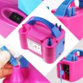 Portable Electric Balloon Air Pump – Dual Nozzle Balloon Inflator with Tying Tool, 3-Second Fast Inflation, 110V/220V Plug-In | Shock-Resistant Balloon Blower for Parties, Weddings & Birthdays. 