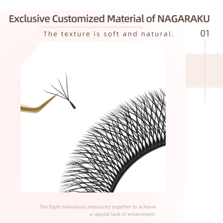 NAGARAKU%20Double%20Tips%204D%20W%20Shape%20Eyelash%20Extensions%20Premade%20Fans%208D%20Volume%20Bundle%20Lashes%20-%20Image%202