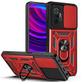 Vantime for Xiaomi Redmi Note 10 Pro 4G Case Stand Slide Lens Cover Shockproof Hard Phone Back Casing. 