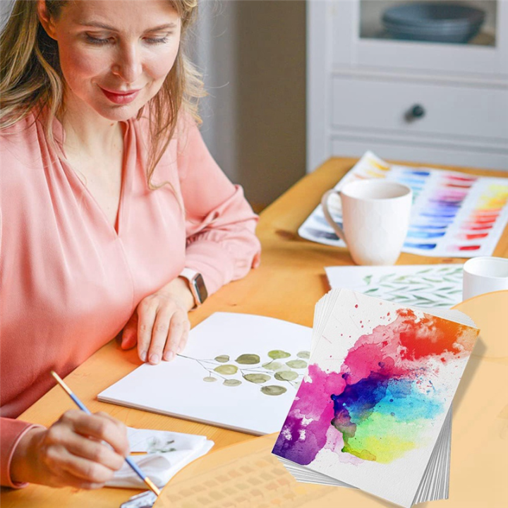 60%20Sheets%20Watercolor%20Paper%20Sketch%20Paper%20Cold%2050%25%20Cotton%20140Lb%20/300Gsm%20(7.68%20X%205.31%20Inch)%20-%20Image%205