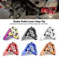 Motorcycle Rear Brake Pedal Lever Foot Peg Step Tip CNC Universal For Honda/Yamaha/Kawasaki 125-530cc Dirt-Bike Accessories. 