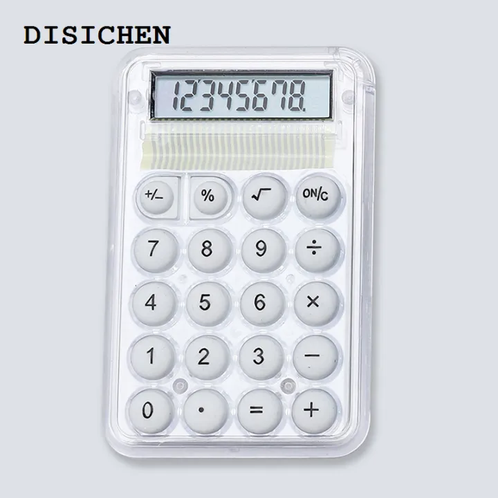 DISICHEN%20Profesional%20Silence%20Widescreen%20Mini%20Calculator%20Students%20Portable%20Transparent%20Electronic%20Calculator%20Candy%20Color%20Silicone%20Button%20-%20Image%206