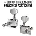 Guitar Accessories Semi-closed Guitar String Peg Locking Tuners Machine Heads String Tuning Pegs Zinc Alloy String Button Tuner Electric Guitar. 
