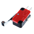 ARELENE 3X Mini Limit Switch Long Hinge Roller Lever Arm SPDT Snap Action LOT - Red and Black. 