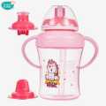 BuddsBuddy Pink 3 Stage Training Sipper Cup Set 210ml (1pc). 