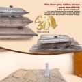 Rechargeable Pump Vacuum Bags 6/9 Pcs for Travel for Luggage and Suitcase Compression Space Saver for Clothes. 