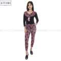Attire Nepal  Women Jumpsuit Sleeveless U-Neck  Printed Pink Jumpsuit (JS-01). 