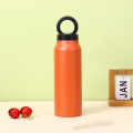 ARELENE Orange Insulated Water Bottle with Magnetic Phone Holder, Made of Stainless Steel. 
