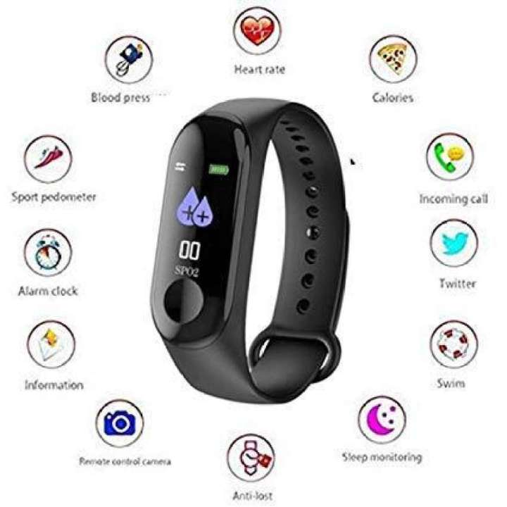 M3 Intelligence Bluetooth Health Wrist Smart Band Watch/Smart Bracelet
