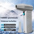 Fullhaodd Blower Turbo Jet Fan 140,000RPM Power Display Handheld Mini Duster High Speed Duster Cleaning Tool,Violent Blower Gray. 