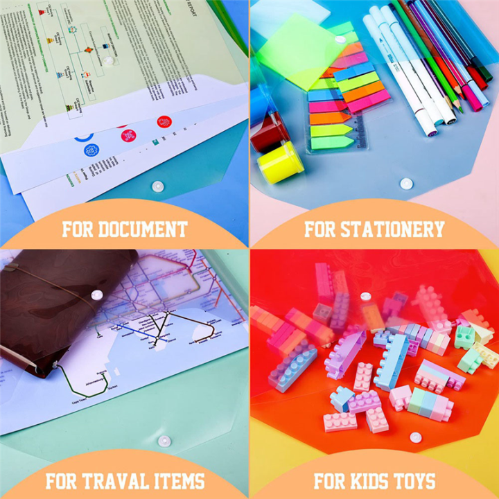24Pack%20Plastic%20Envelopes%20with%20Snap%20Closure,%20Plastic%20File%20Folders%20for%20Documents%20A4%20Clear%20Envelopes%20Folders,File%20Bags%20About%2033x24cm%20-%20Image%204